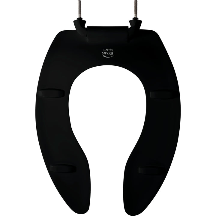 1655CT/SSCT Bemis Plastic Open Front Less Cover Toilet Seat Featuring Stay·Tite® Commercial Fastening System™