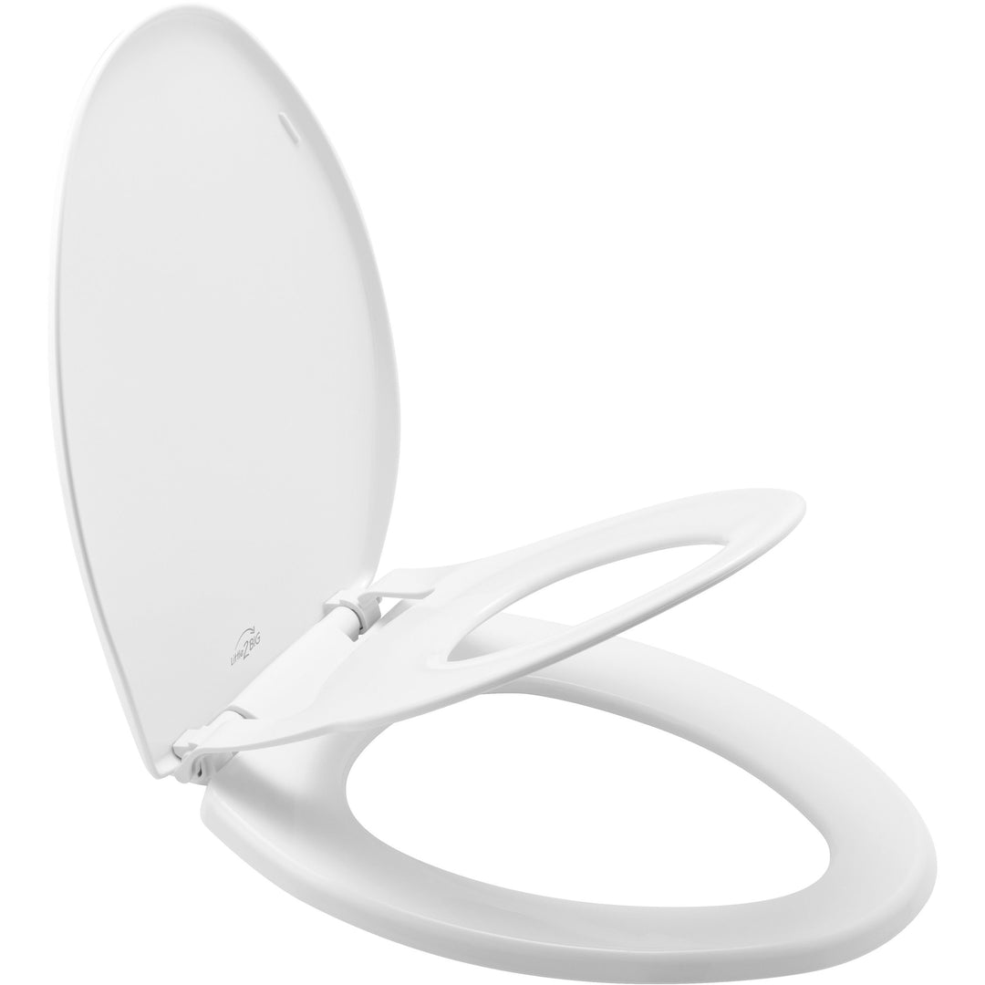 1881/881SLOW Mayfair by Bemis Little 2 Big™ Plastic Potty Training Toilet Seat in White Featuring Stay·Tite® Seat Fastening System™ and Whisper·Close®