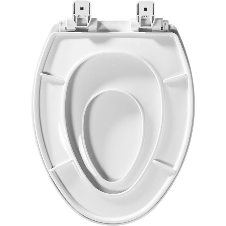 1881/881SLOW Mayfair by Bemis Little 2 Big™ Plastic Potty Training Toilet Seat in White Featuring Stay·Tite® Seat Fastening System™ and Whisper·Close®