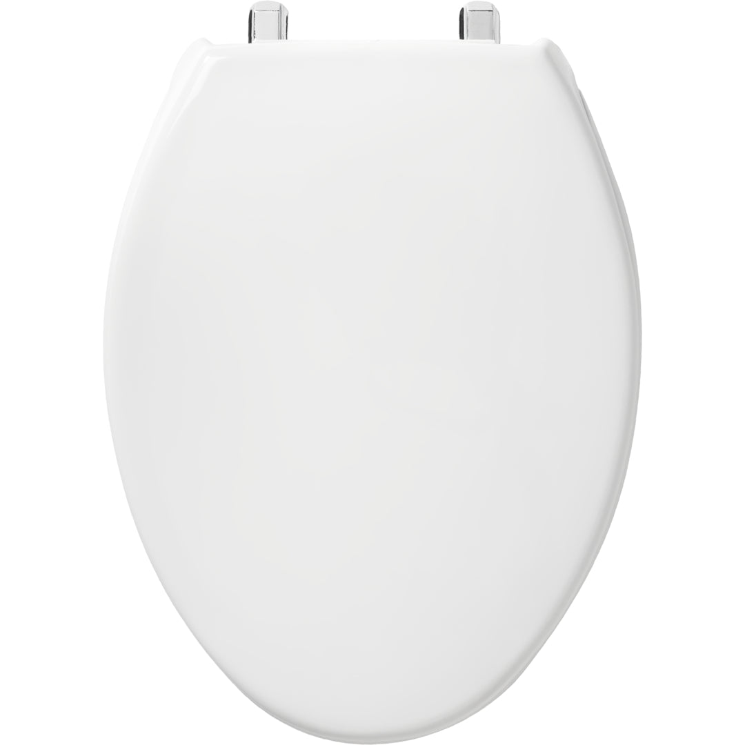 1900/SS Bemis Elongated Plastic Closed Front with Cover Toilet Seat White with Top·Tite® Hinges