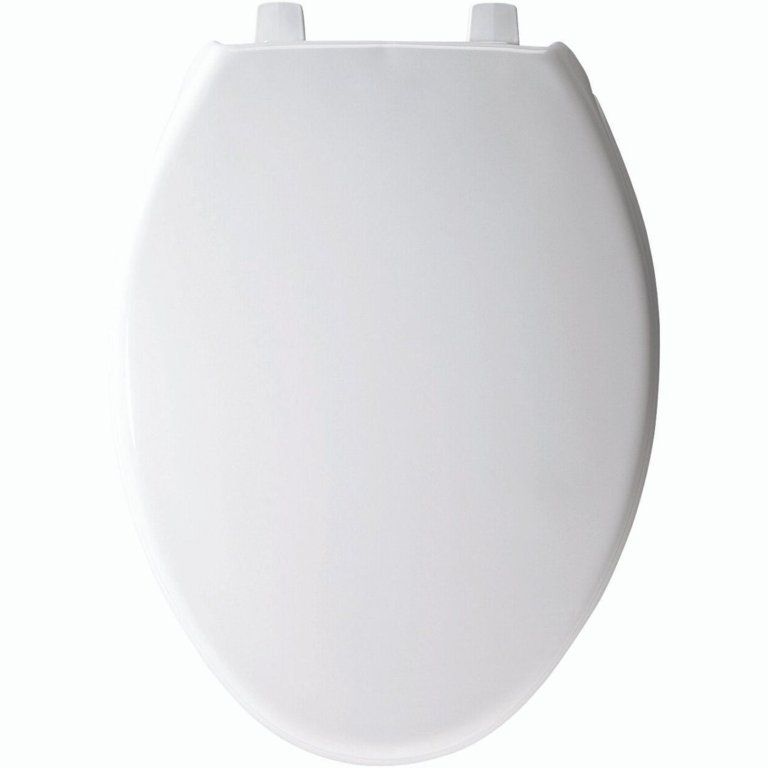 1900/SS Bemis Elongated Plastic Closed Front with Cover Toilet Seat White with Top·Tite® Hinges