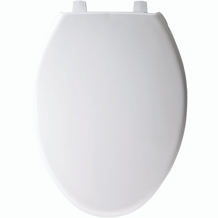 1900/SS Bemis Elongated Plastic Closed Front with Cover Toilet Seat White with Top·Tite® Hinges