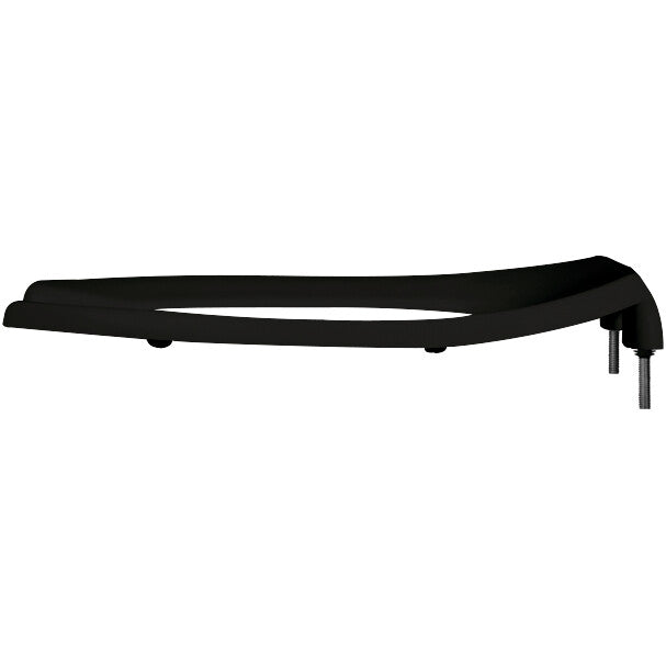 1955/955SSCT Bemis Open Front Less Cover Commercial Plastic Toilet Seat in White with Stay·Tite® Commercial Fastening System™ Self-Sustaining Check Hinge