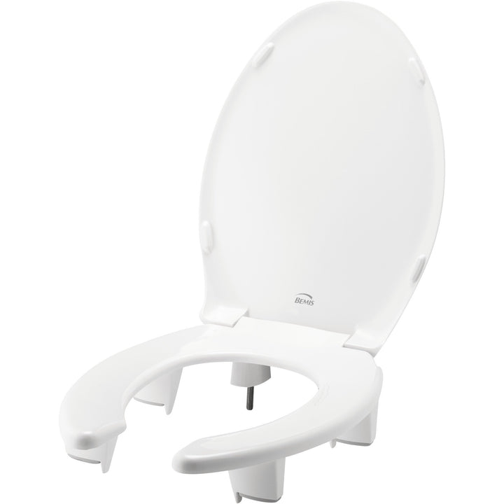 E82350TC Bemis Independence Steadfast™ Plastic Toilet Seat Featuring Stay·Tite® Commercial Fastening System™, DuraGuard®, and  Super·Grip® Bumpers