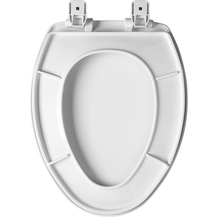 7300/730SL Bemis Hospitality Plastic Toilet Seat in White with Stay·Tite® Seat Fastening System™ and Whisper·Close®