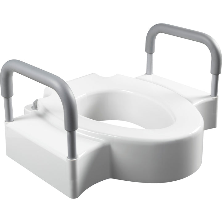 A84505T Bemis Independence Rise™ Plastic 4.5" Raised Toilet Seat with Support Arms Featuring  Stay·Tite® Seat Fastening System™ and Easy·Clean®