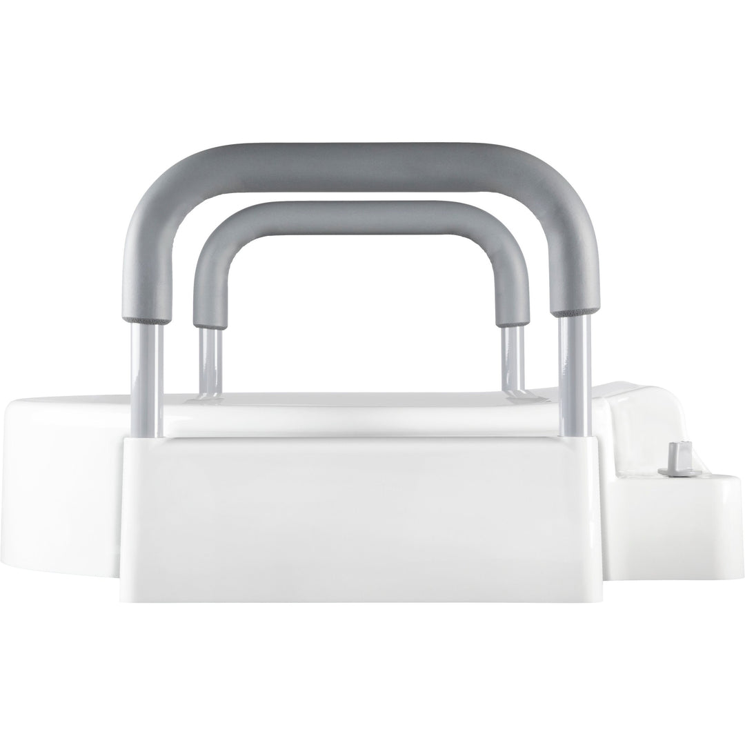 A84505T Bemis Independence Rise™ Plastic 4.5" Raised Toilet Seat with Support Arms Featuring  Stay·Tite® Seat Fastening System™ and Easy·Clean®