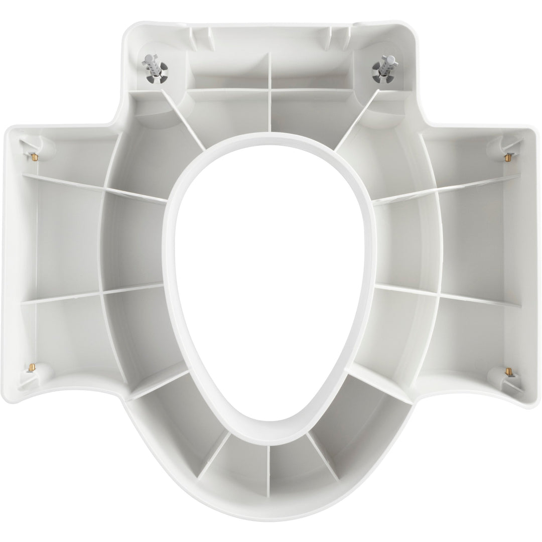 A84505T Bemis Independence Rise™ Plastic 4.5" Raised Toilet Seat with Support Arms Featuring  Stay·Tite® Seat Fastening System™ and Easy·Clean®