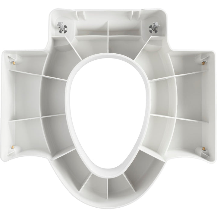 A84505T Bemis Independence Rise™ Plastic 4.5" Raised Toilet Seat with Support Arms Featuring  Stay·Tite® Seat Fastening System™ and Easy·Clean®