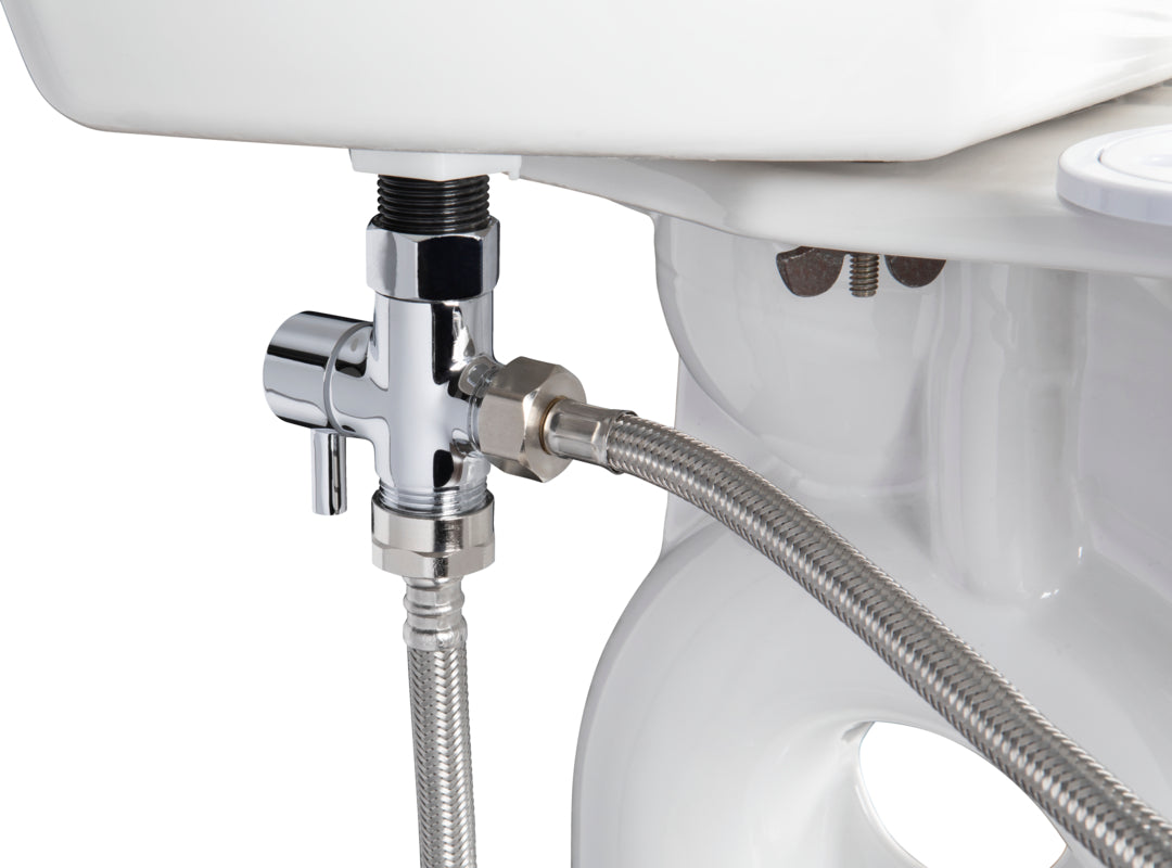 E/R85320H20 ARM Bemis Independence Assurance® with Clean·Shield™, Support Arms, and Personal Wash Bidet is a Plastic 3" Raised Toilet Seat Featuring Stay·Tite® Commercial Fastening System™ and Super·Grip® Bumpers