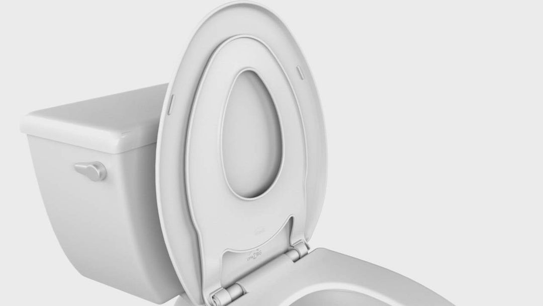 1881/881SLOW Mayfair by Bemis Little 2 Big™ Plastic Potty Training Toilet Seat in White Featuring Stay·Tite® Seat Fastening System™ and Whisper·Close®