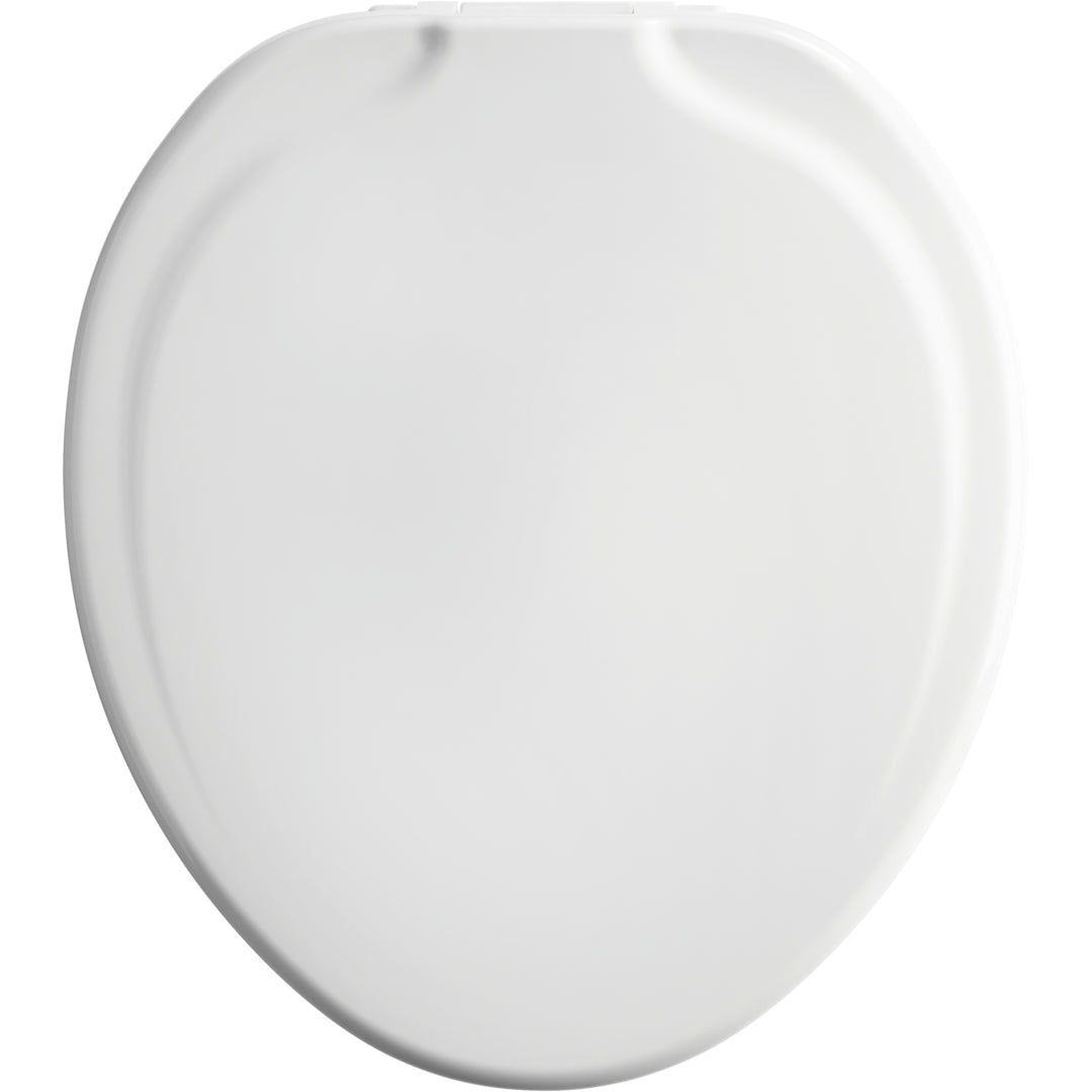 E/R85320TSS Bemis Independence Assurance® with Clean·Shield™ Plastic 3" Premium Raised Toilet Seat Featuring Stay·Tite® Commercial Fastening System™ and Super·Grip® Bumpers