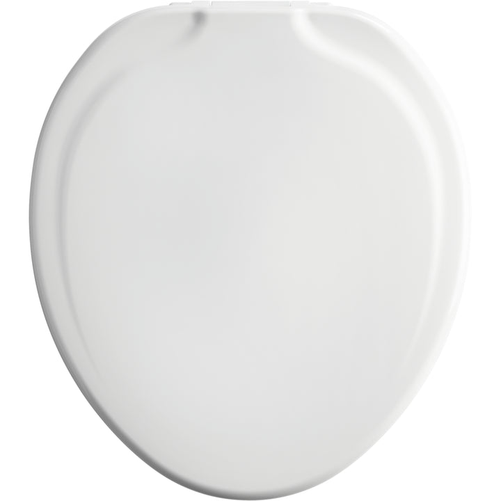 E/R85320TSS Bemis Independence Assurance® with Clean·Shield™ Plastic 3" Premium Raised Toilet Seat Featuring Stay·Tite® Commercial Fastening System™ and Super·Grip® Bumpers