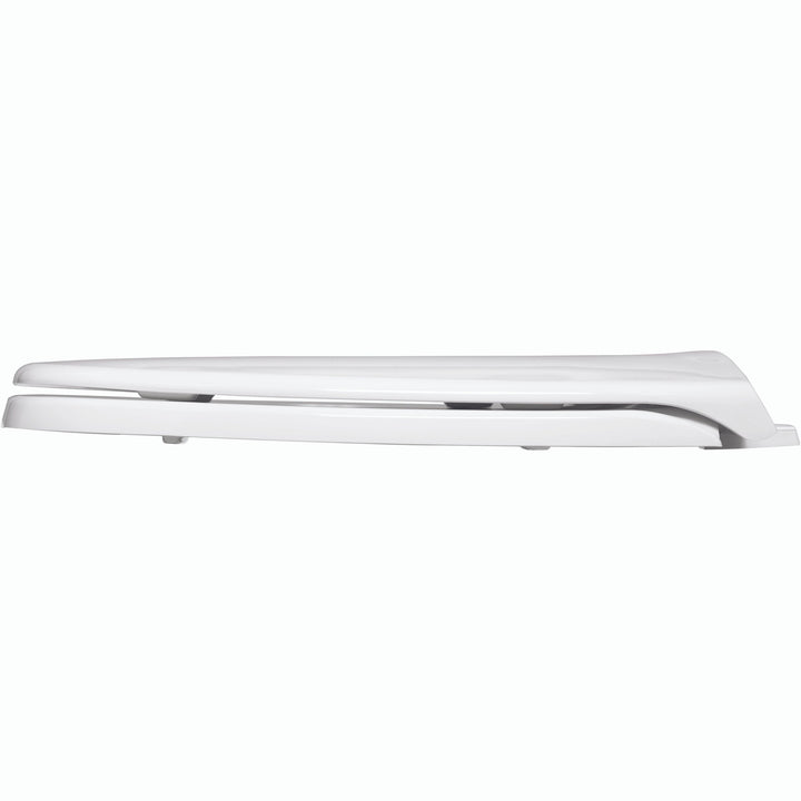 1240200 Bemis Round Closed Front Plastic Toilet Seat in White Fits Eljer Emblem Toilets with Top·Tite® Hinges