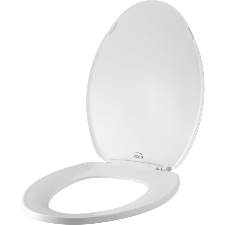 Elongated Closed Front Plastic Toilet Seat in White – Bemis Seats