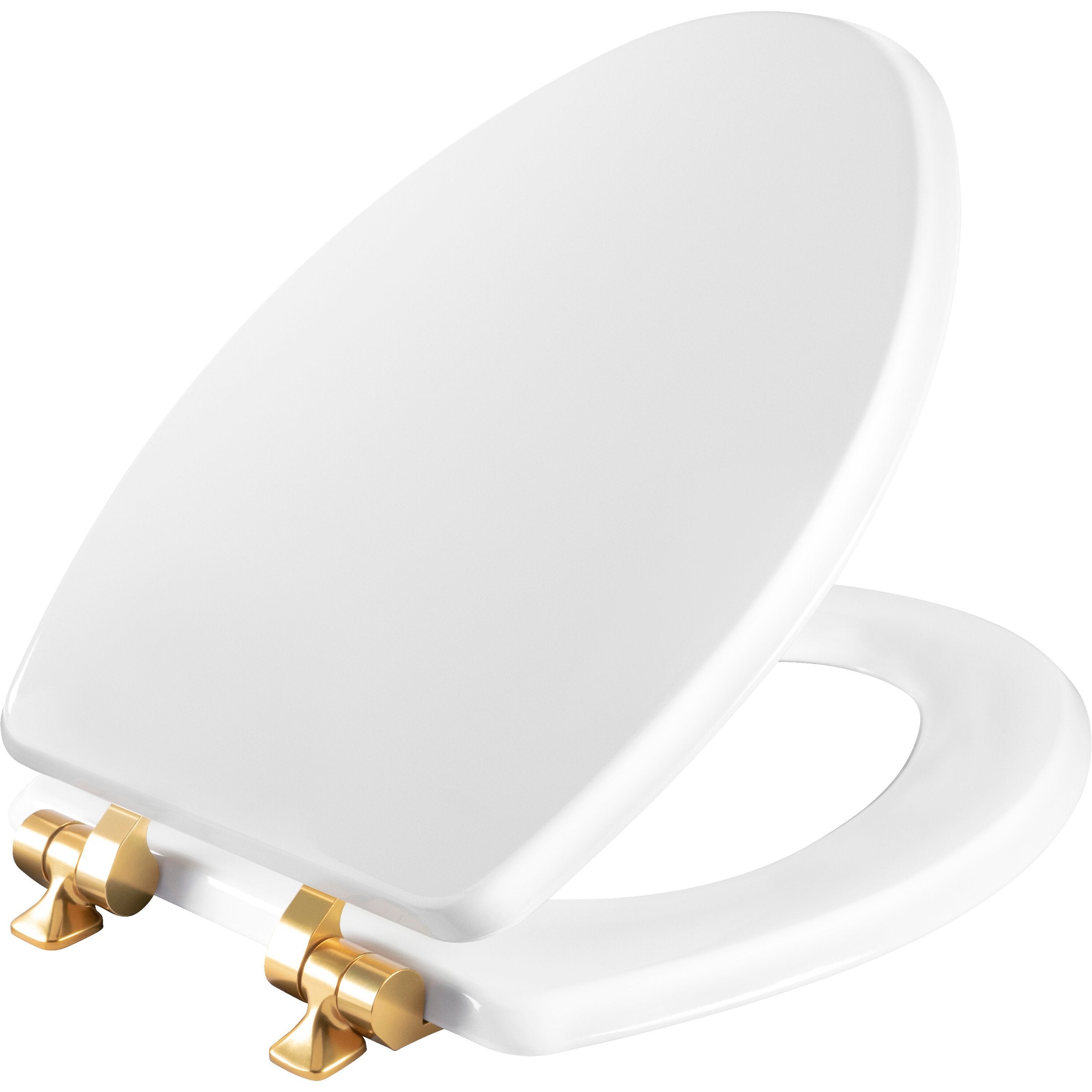 Benton Soft Close Elongated Closed Front Enameled Wood Toilet Seat