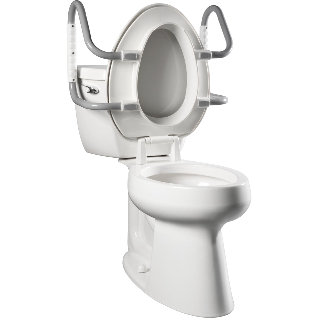 E/R85320ARM Bemis Independence Assurance® with Clean·Shield™ with Support Arms Featuring Stay·Tite® Commercial Fastening System™ and Super·Grip® Bumpers