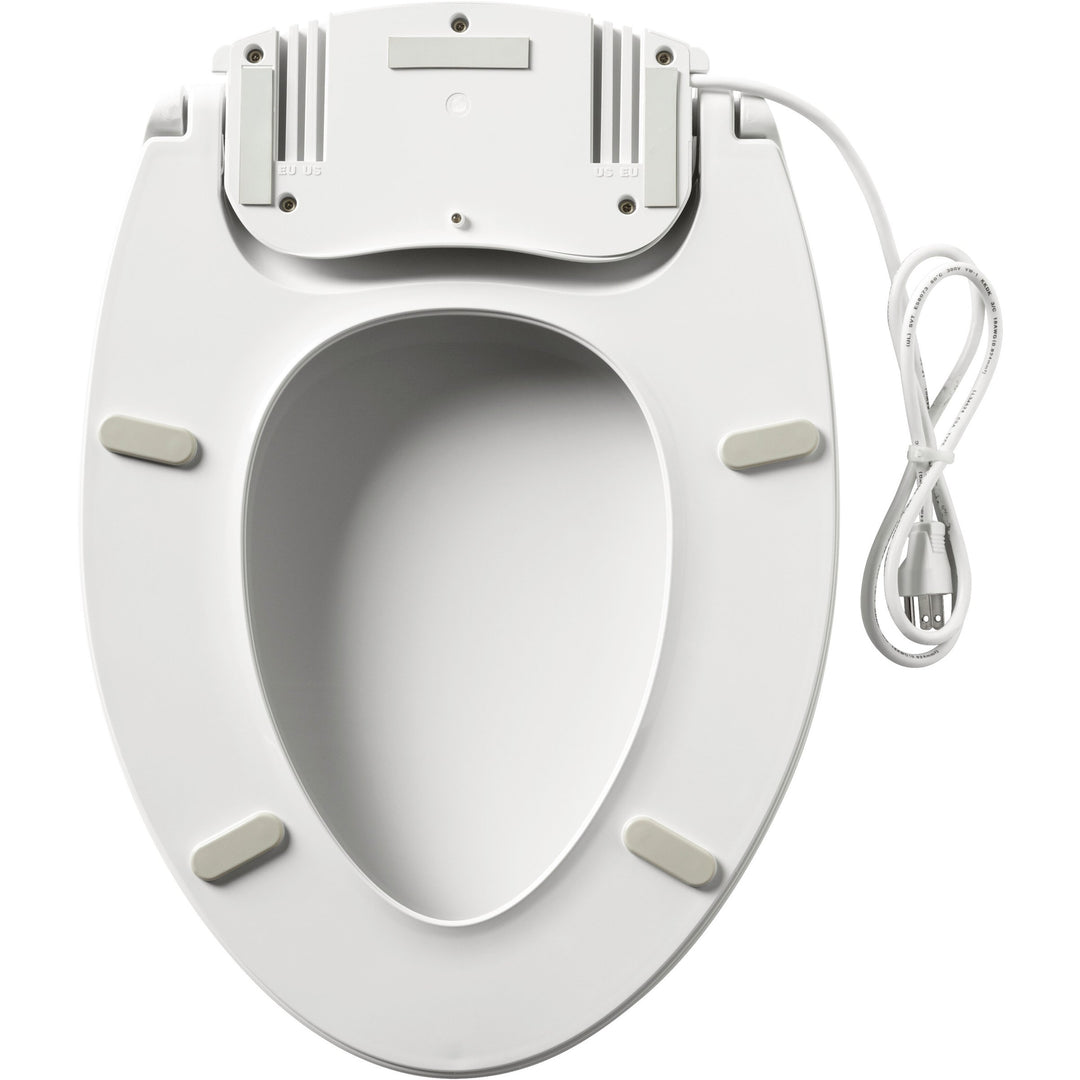 H1900/900NL Bemis Radiance™ Plastic Heated Toilet Seat Featuring Stay·Tite® Seat Fastening System™, Whisper·Close®, Precision·Fit® and Super·Grip® Bumpers